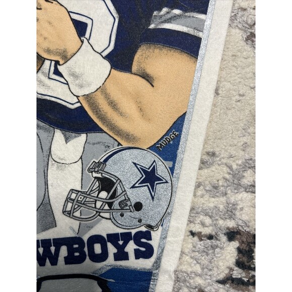 VTG Dallas Cowboys Troy Aikman 90s NFL Wincraft Pennant USA NEW - Picture 5 of 7